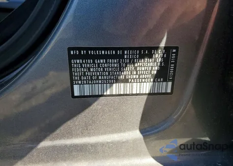 2017 Volkswagen Jetta S z USA, uszkodzony, nr VIN 3VW2B7AJ0HM252985